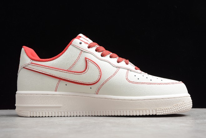 Nike Men Air Force 1 &07 Low Red,White 13