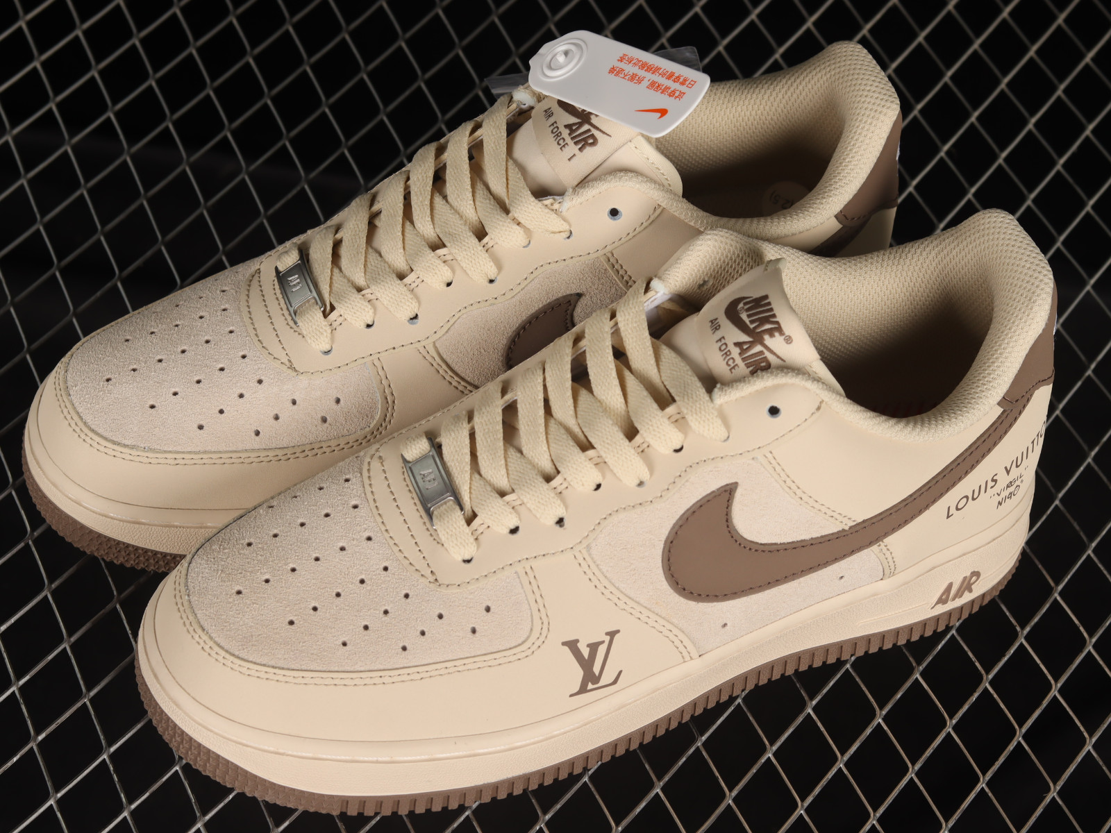 LV x Nike Air Force 1 07 Low Brown Cream White BS6055 - 301 -  MultiscaleconsultingShops - Nike SB Dunk Low Bred