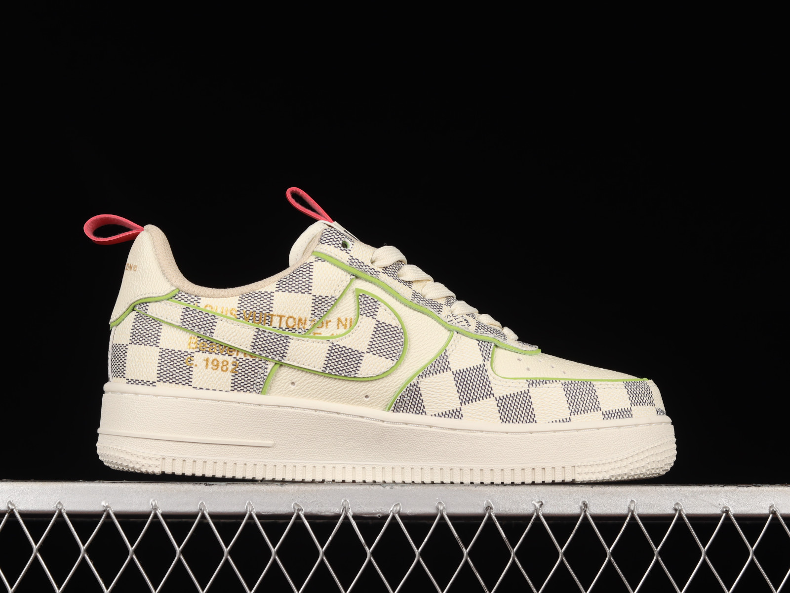 StclaircomoShops - LV x Air Force 1 07 Low Chess Cream Grey Green Red 1A9V8H - Chaussures NIKE Waffle Racer 2X DC9208 001 Black Sail