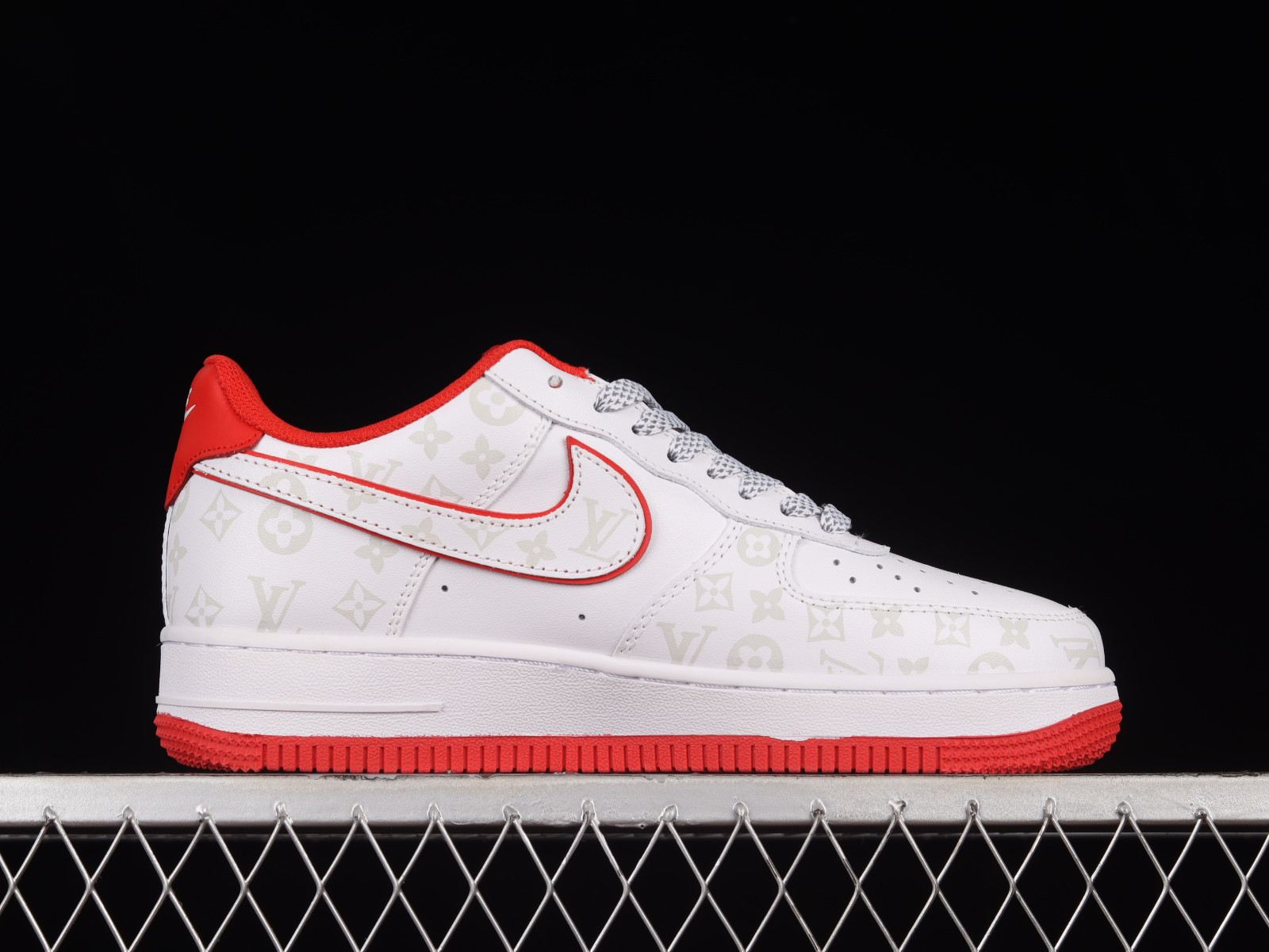 lv nike air force 1 red