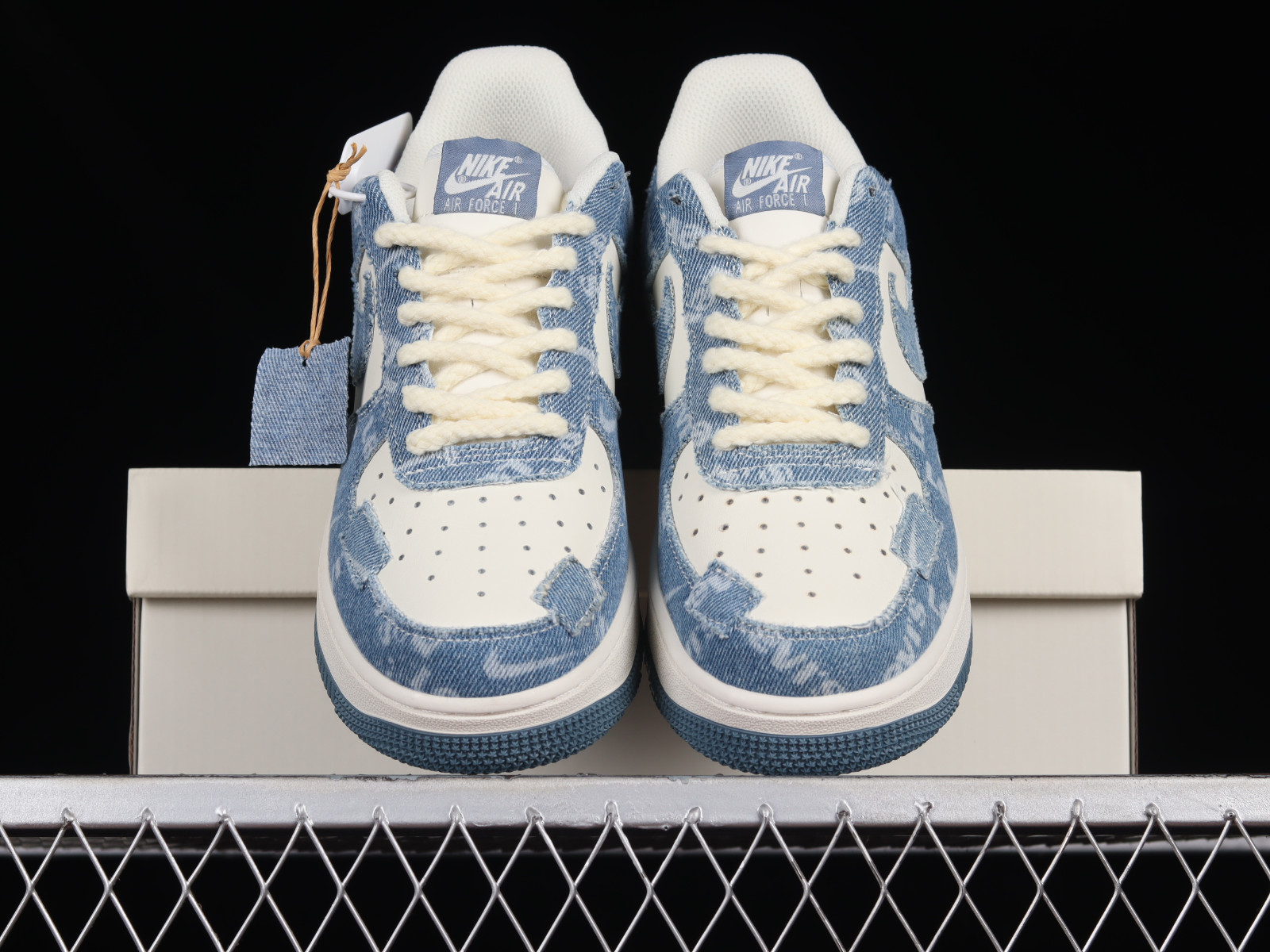 801 - Levis x Nike Air Force 1 07 Low Denim Blue White - The Shox Enigma will debut at Nike Sportswear spots like