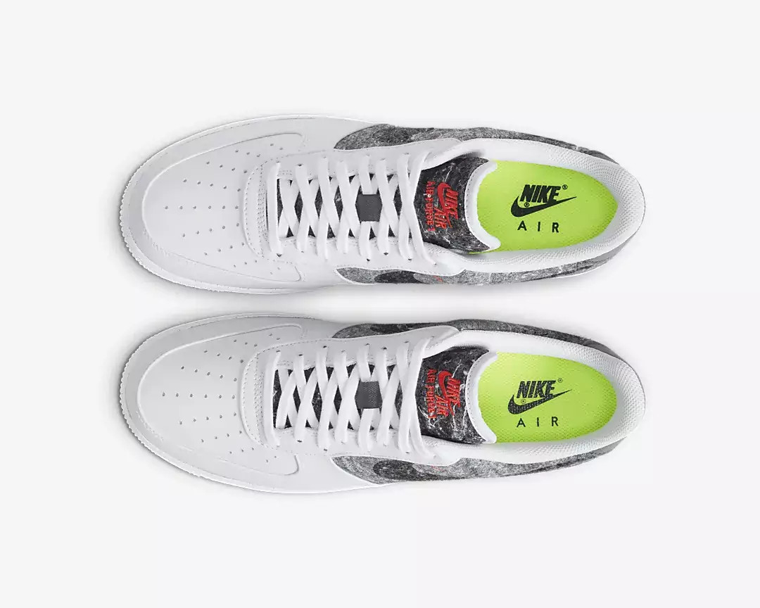 100 nike air max f1 Nike nyc Air Force 1 07 LV8 White Clear LT Smoke Grey Black CV1698 GmarShops nyc Air Force 1 Low