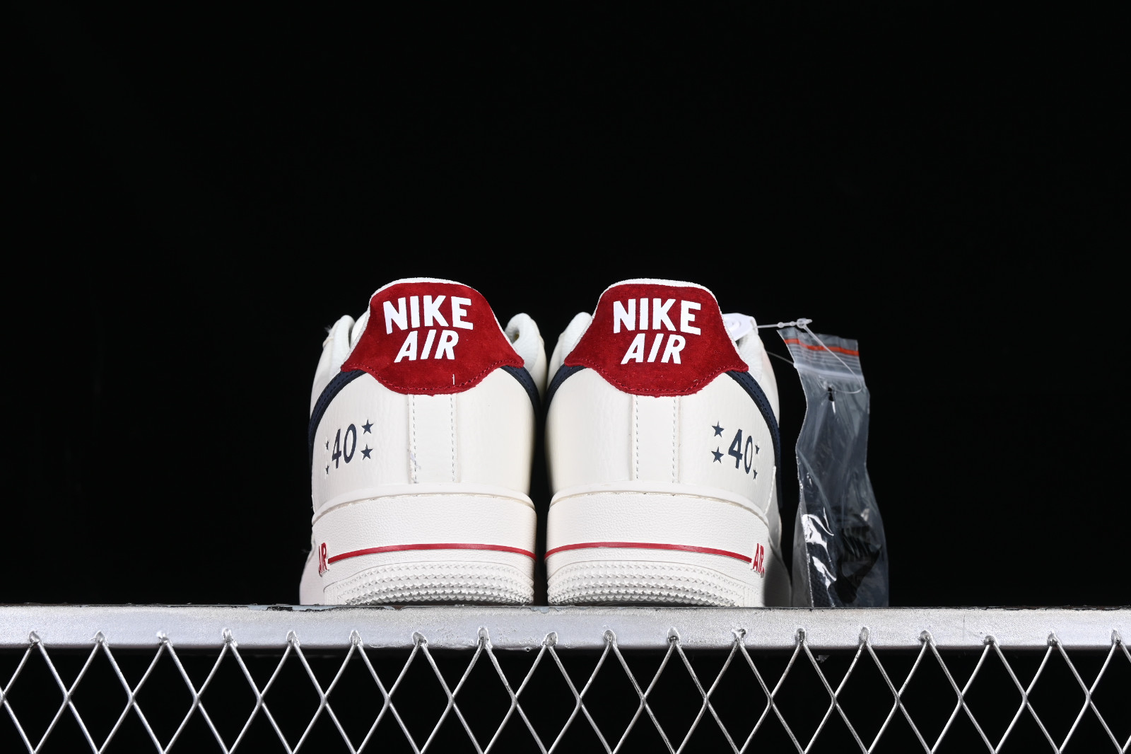 Nike Air Force 1 '07 Sneakers in White and Red