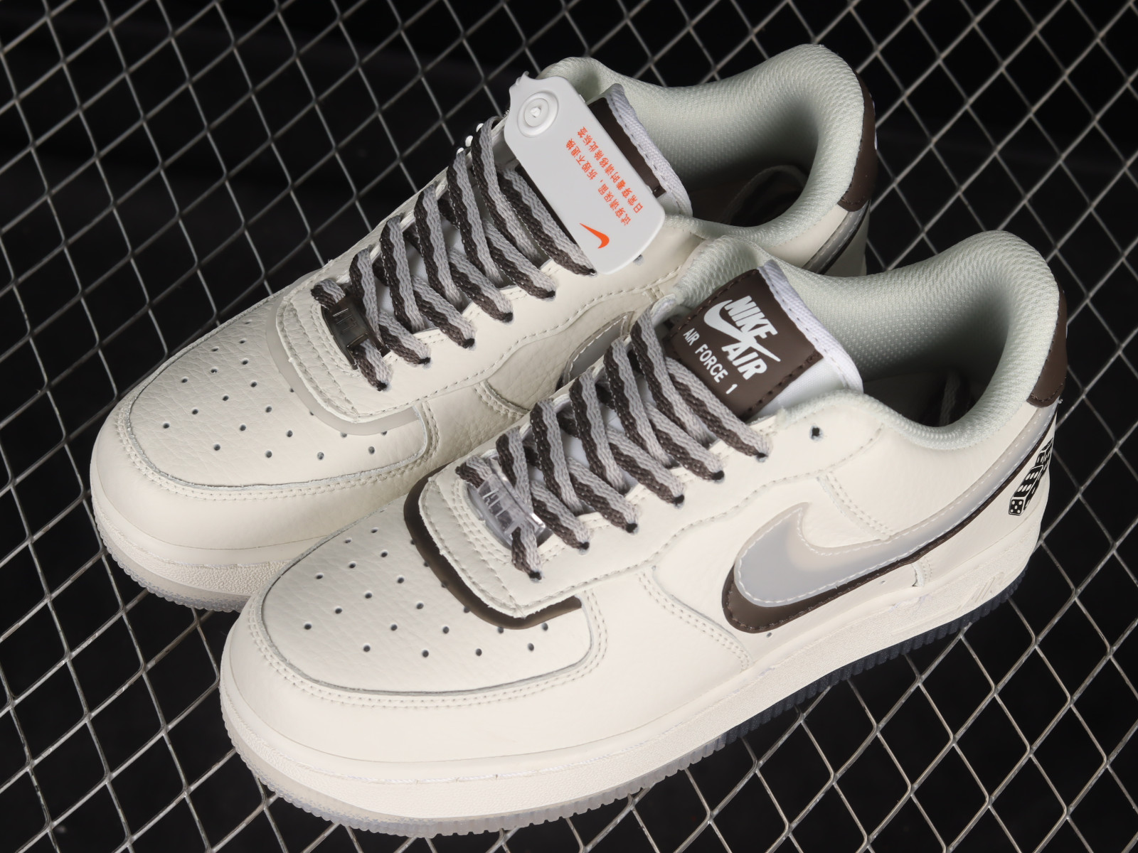 801 - Nike Air Force 1 07 Low Dice God Cream Brown Grey CW1574 - MultiscaleconsultingShops - Air Nfs Preto