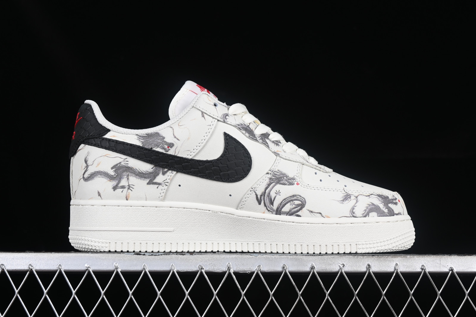 Nike Air Force 1 07 Low Dragon Off White Black Red FC2024-888 - Air ...