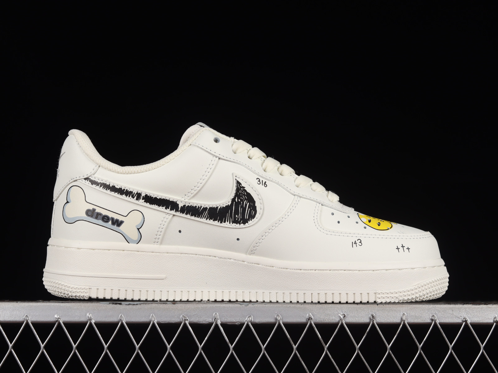 palo Lógicamente promoción GmarShops - 663 - Nike Air Force 1 07 Low Drew Beige Black Yellow CW2288 - nike  air max speed turf 1995 full episodes 2017
