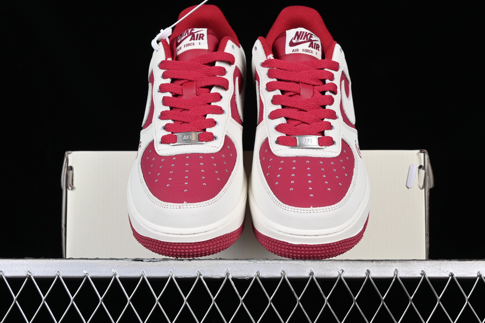 Nike Air Force 1 07 Low LV Red Beige White BS9055 - GmarShops