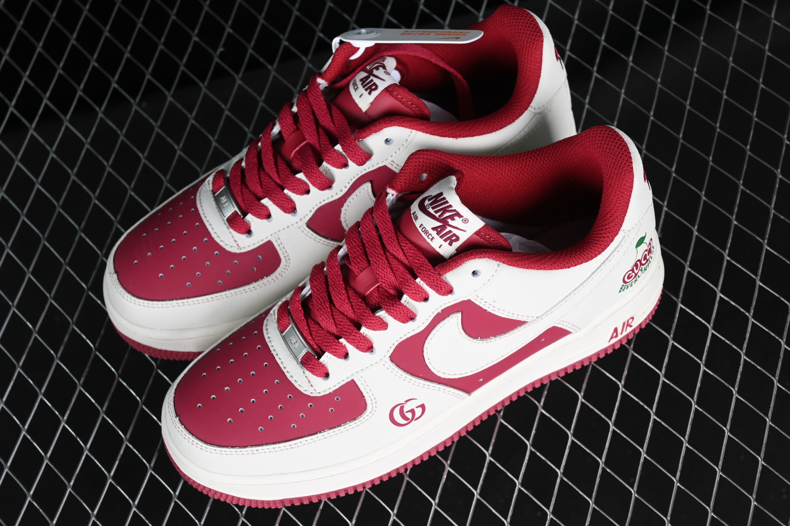 Nike Air Force 1 07 Low LV Red Beige White BS9055 - GmarShops