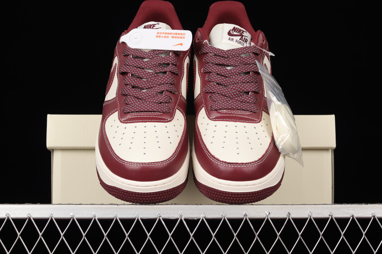 Nike Air Force 1 Low Satin White/Red DX6541-100