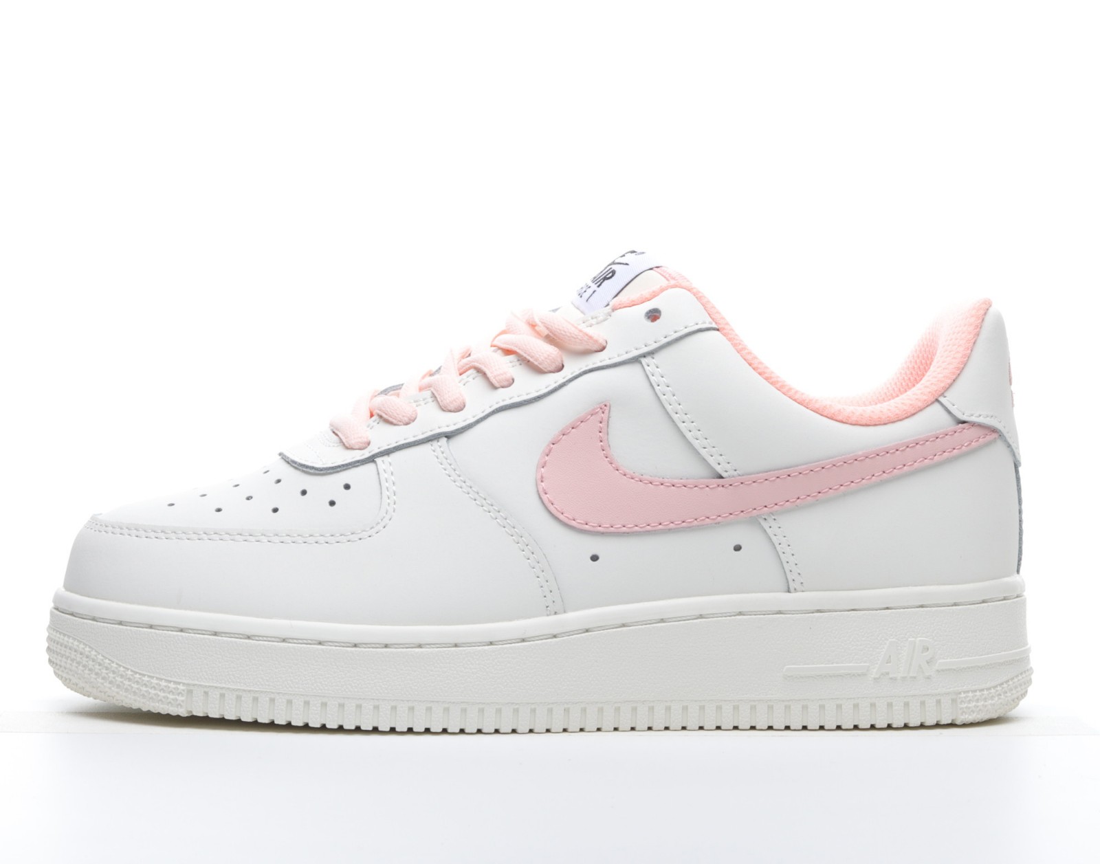 white air forces with pink bottoms