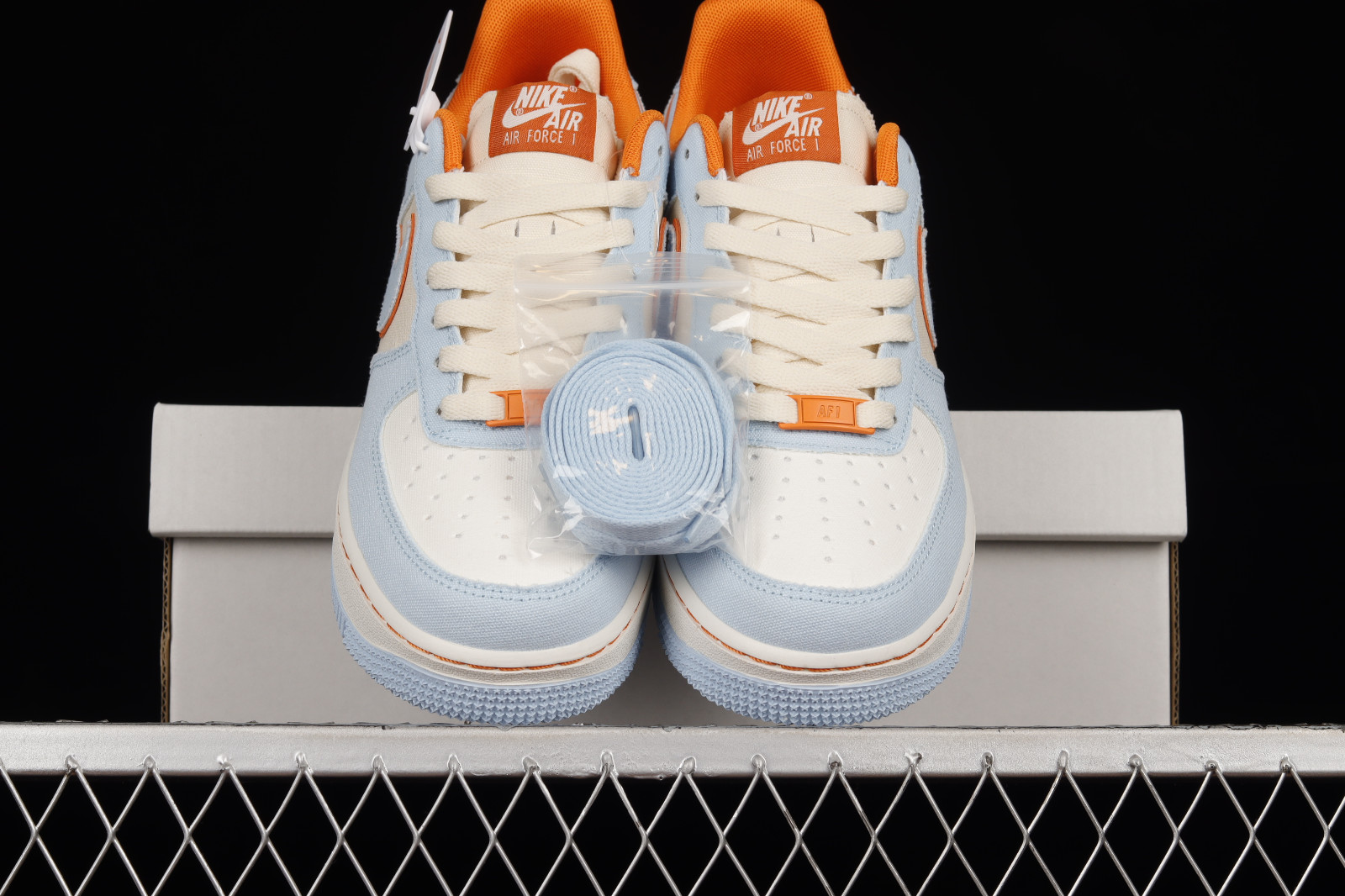 Inactivo Christchurch Experto Nike obra Air Force 1 07 Low Orange Light Blue White 315122 - GmarShops -  cool grey lebron 9s - 662