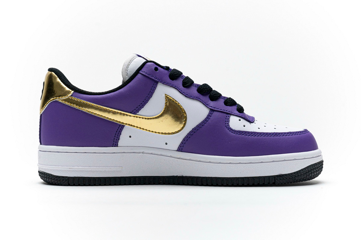 Nike Air Force 1 07 Low Purple Metallic Gold White AQ8741 - nike max hybrid shoes sale - 609 - StclaircomoShops