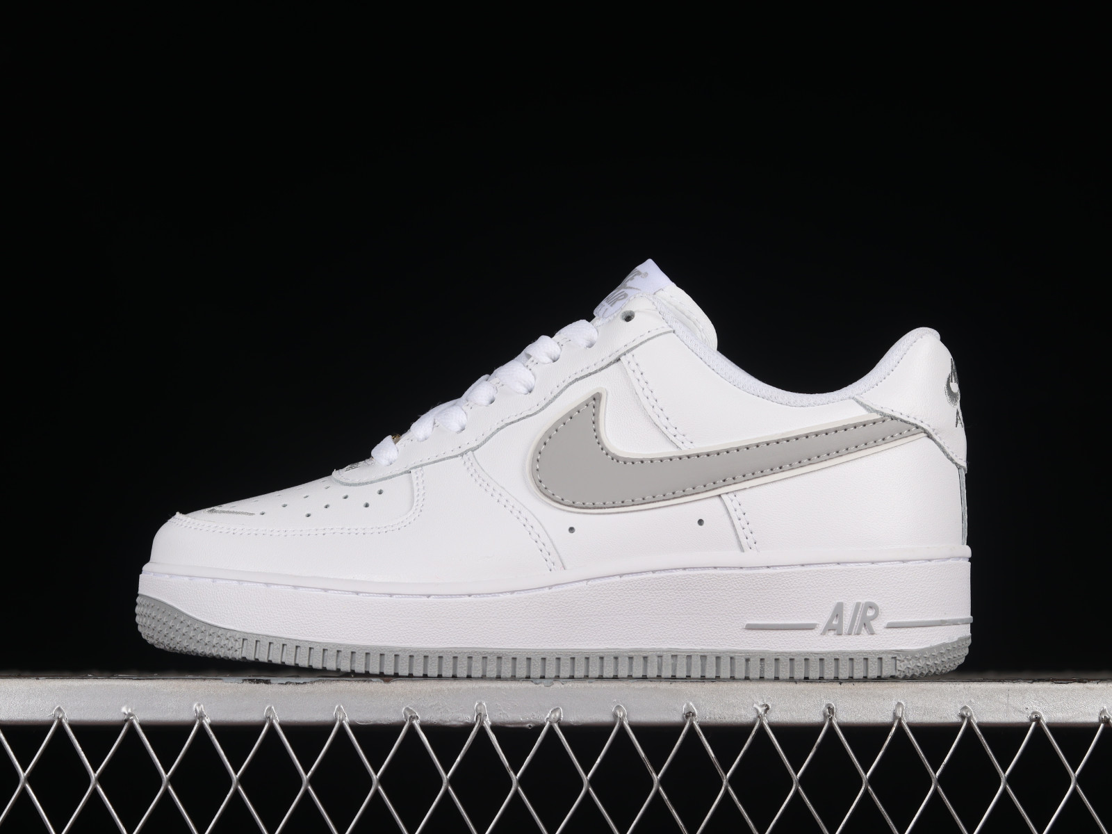 Nike Air Force 1 07 Low Swoosh White Grey CV5696 - MultiscaleconsultingShops nike shox r3 silver edition black sneakers - 961