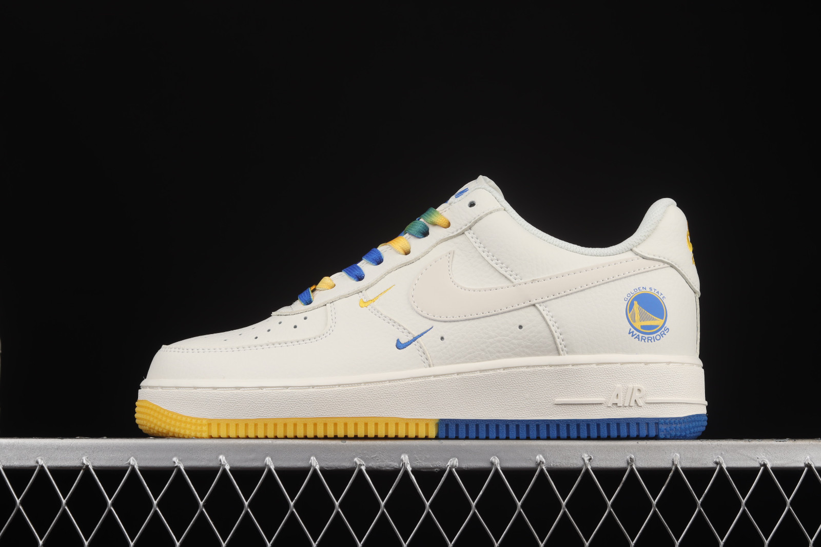Nike Air Force 1 07 Low White Blue Yellow Shoes GS6638 Air Force 1 Low pink and black nike running shoes for women boots 150 GmarShops