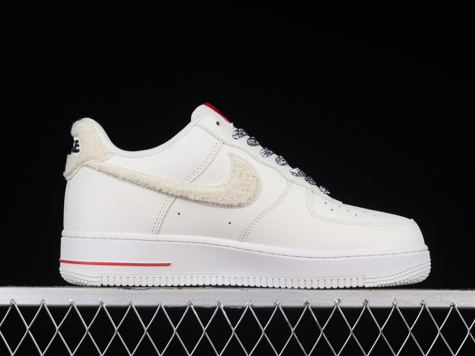 Nike Air Force 1 07 White Grey Red Gold BS9055 - GmarShops 815 - nike first back to college student
