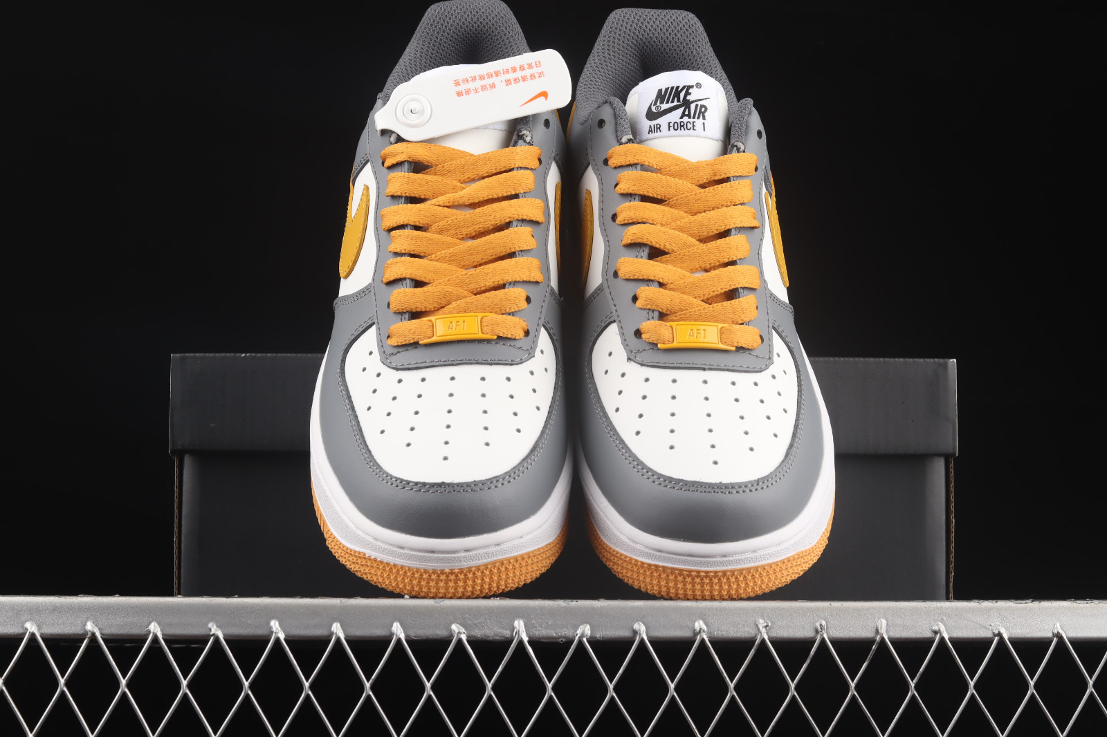 110 - Nike original Air Force 1 07 Low White Yellow Dark Gray Shoes CW2288  - Кросівки nike zoom winflo 48 розмір - GmarShops