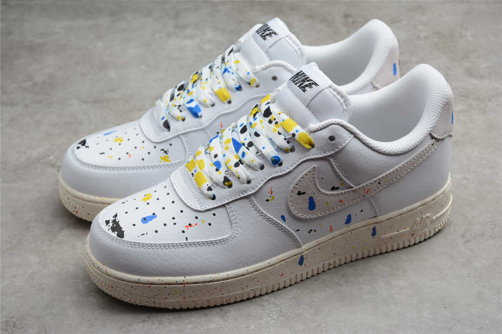 NIKE AIR FORCE 1 LOW '07 LV8 BROOKLYN PAINT SPLATTER for £135.00