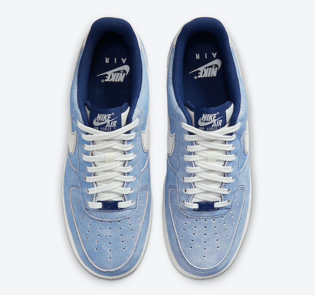 - nike shox clearance finish line sale shoes - Nike Air Force 1 Low Blue Suede White Black Shoes DH0265 400