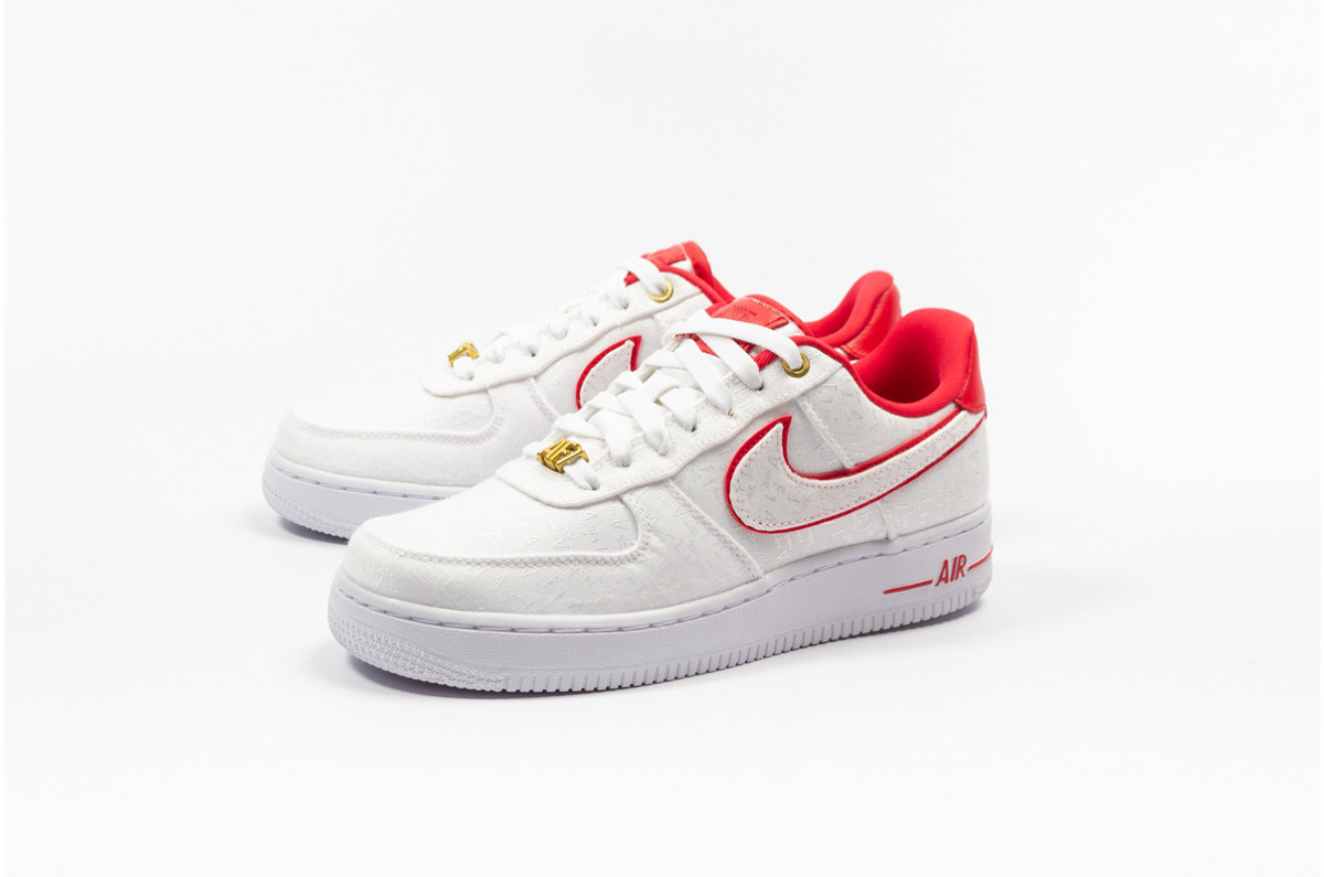StclaircomoShops - - Nike Air Force elite 1 Low Lux White Red Shoes 898889 - nike air jordan online shopping nepal