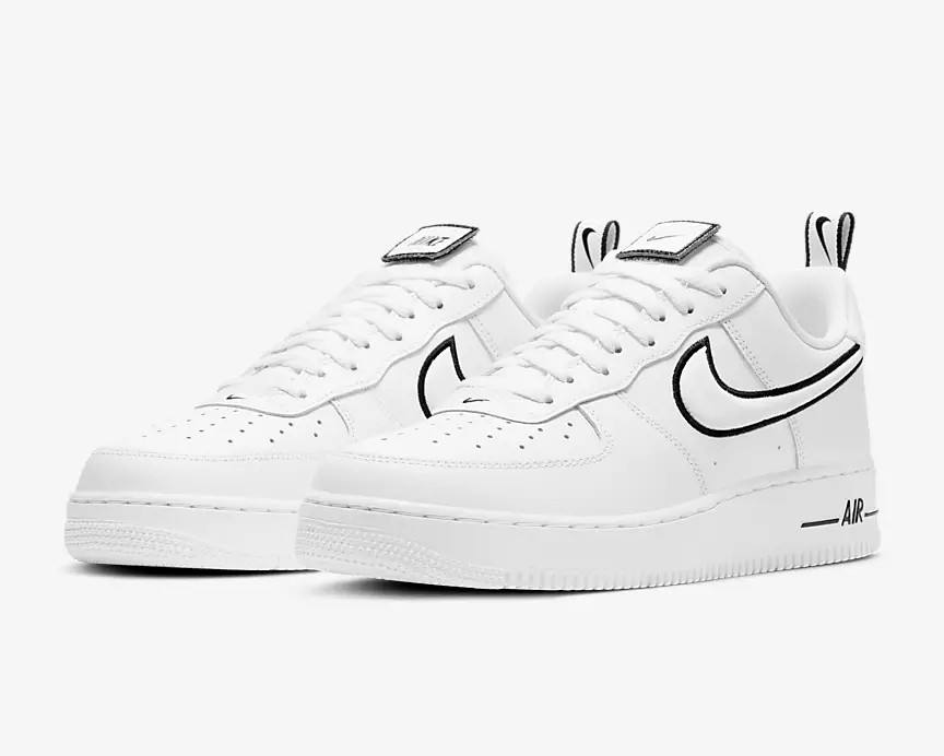 Nike Air Force 1 Low White Black Running Shoes DH2472-100 - Sepcleat