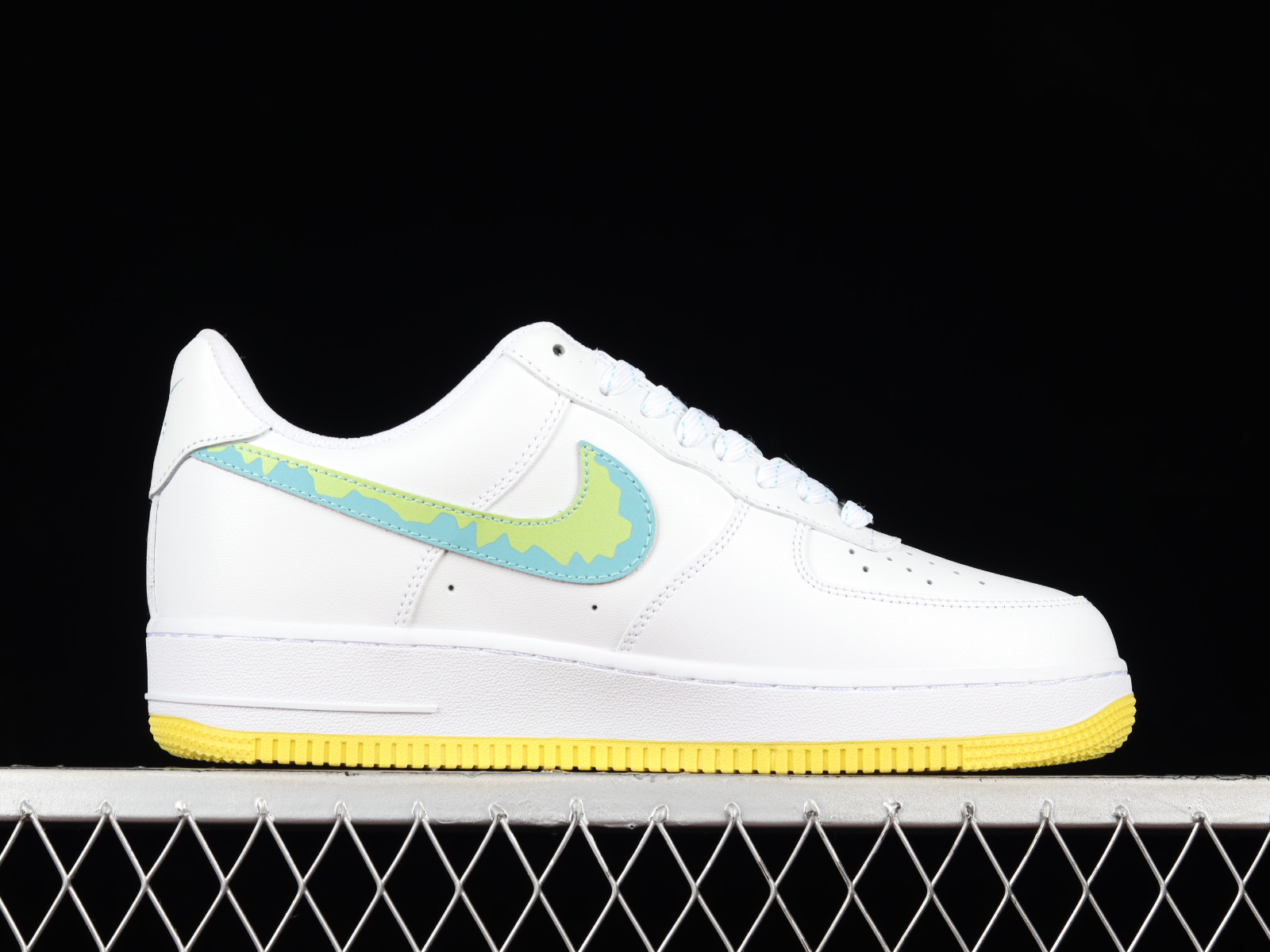 Nike Air Force 1 Low White Light Green Tick Yellow AF1234 001 Air Nike Air Force 1 Low White Light Green Tick Yellow AF1234 001 Air