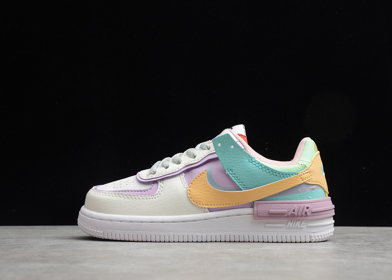 104 for - Air Force 1 Shadow White Purple Pink MultiColor AQ4211 - nike air with silver heel shoes for women images - GmarShops