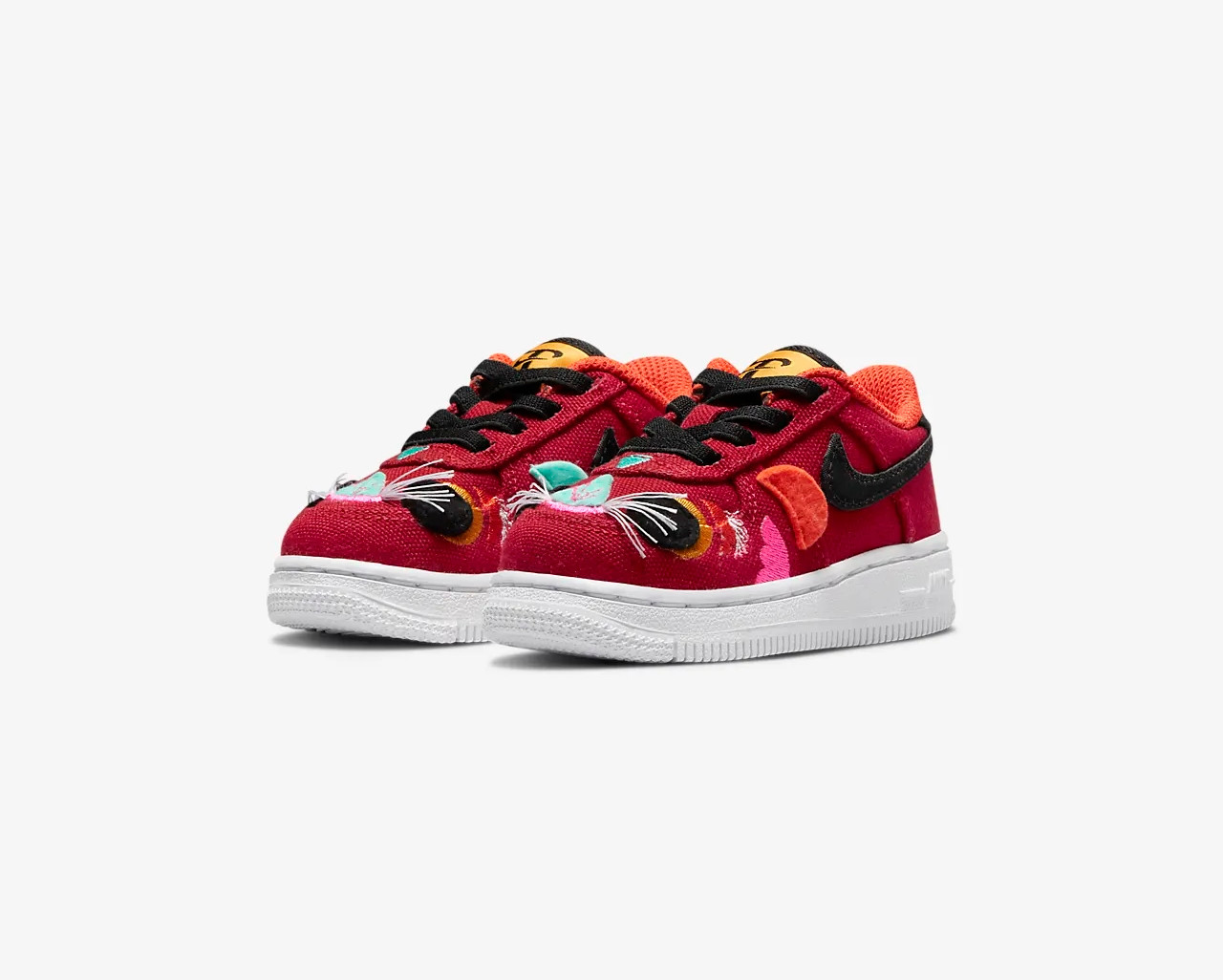 Nike Force 1 LV8 PS CNY Lion Dance Red Kids Preschool Casual Shoes  DQ5071-601