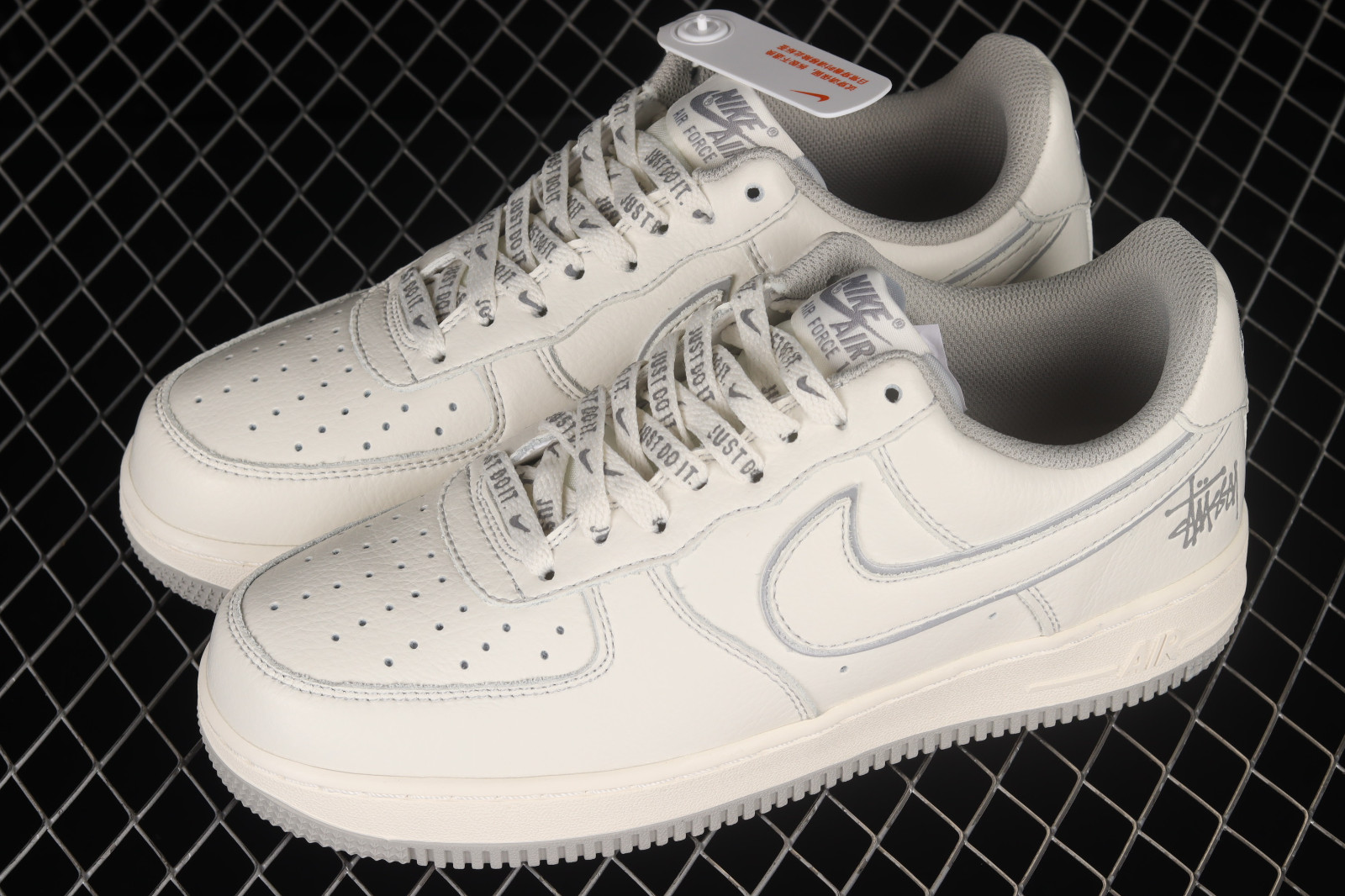 26.5cm 正規品】Stussy x Nike Air Force 1 07 Mid SP / Black Light 