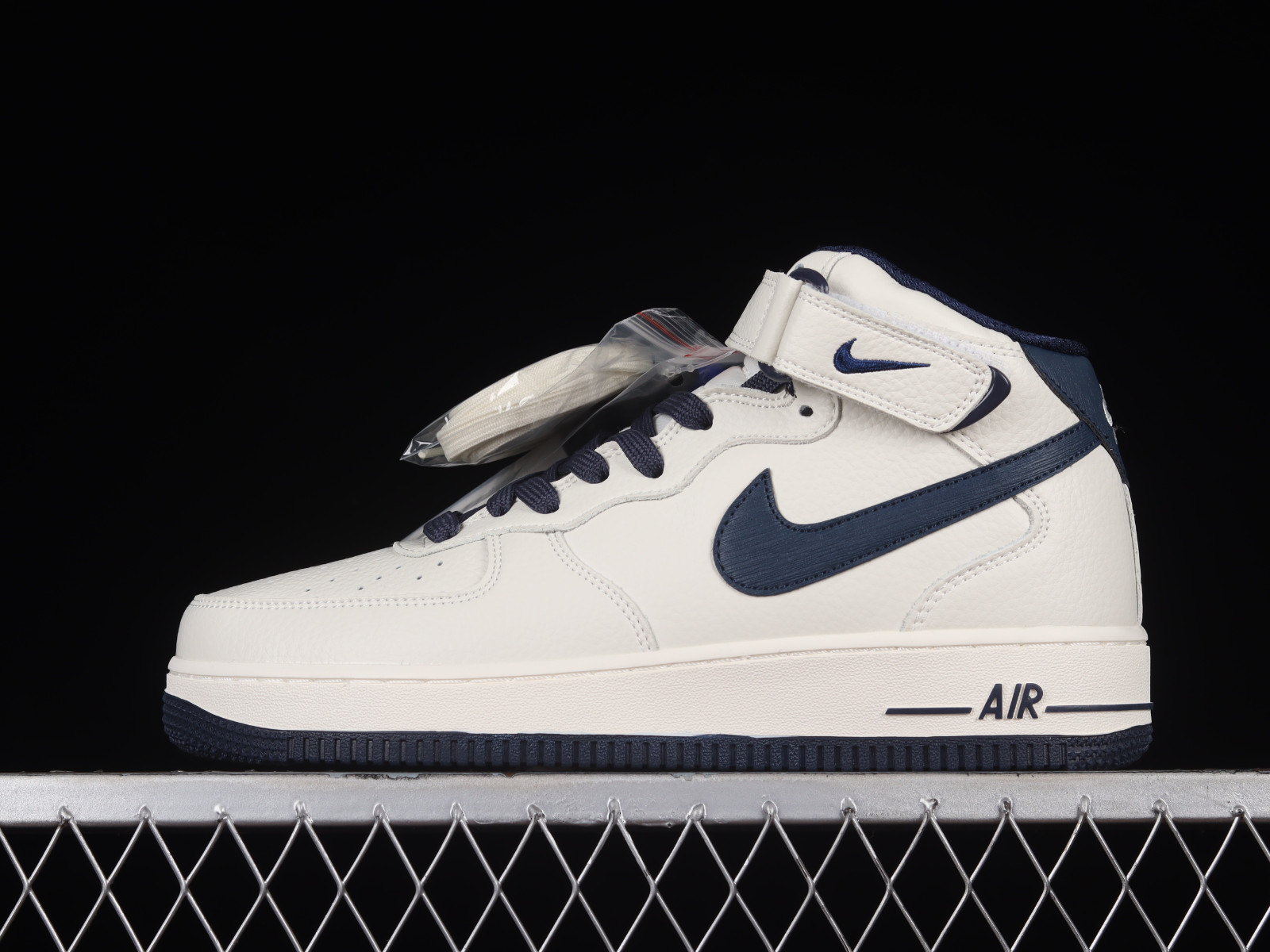 Nike Air Force 1 07 Mid Beige Dark Blue PA0920 - RvceShops - 508 - cheap  chinese nike sneakers clearance shoes