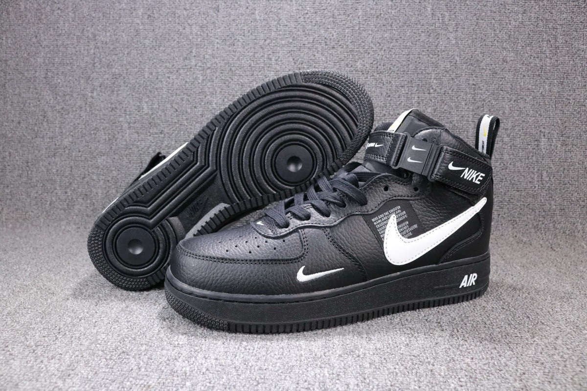 dunk pro charcoal grill - StclaircomoShops - 001 Nike Air Force Mid 07 LV8 Utility Black White 804609