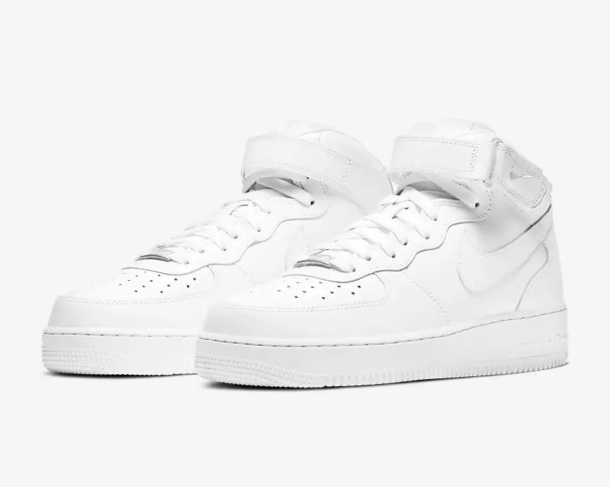 Nike Air Force 1 Mid 07 Triple White Shoes CW2289