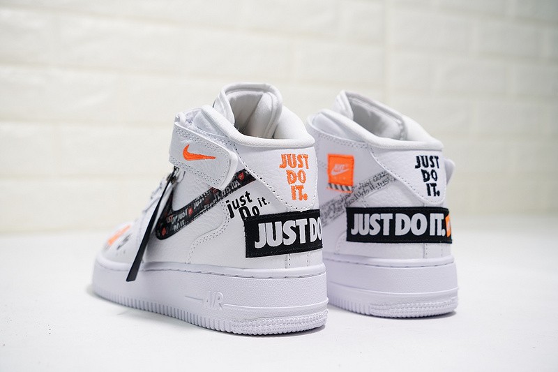 air limited - 100 - MultiscaleconsultingShops - Nike flights Air Force 1 Mid Just do it White Black Terra Orange Shoes AQ8650
