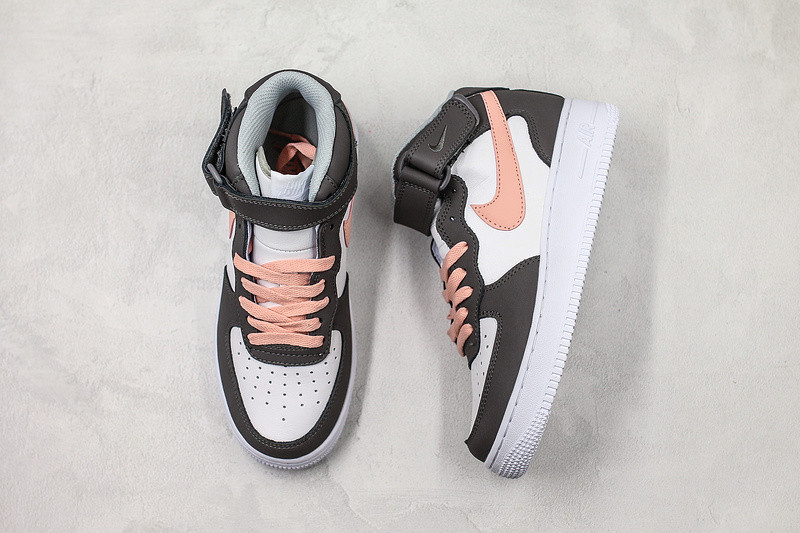 nike pink white and black shoes