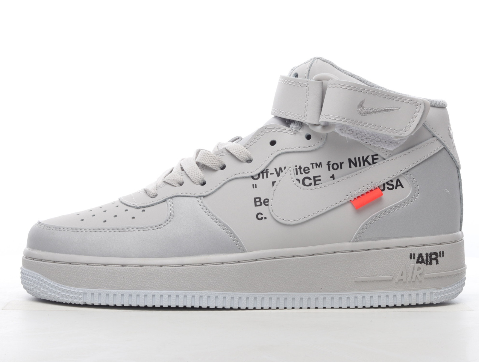 Nike Off White Air Force 1 Mid Black 4