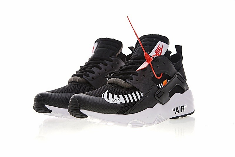 - Off White x Nike Air Huarache Ultra Black White Orange AA3841 - nike flex running pant shoes - 001