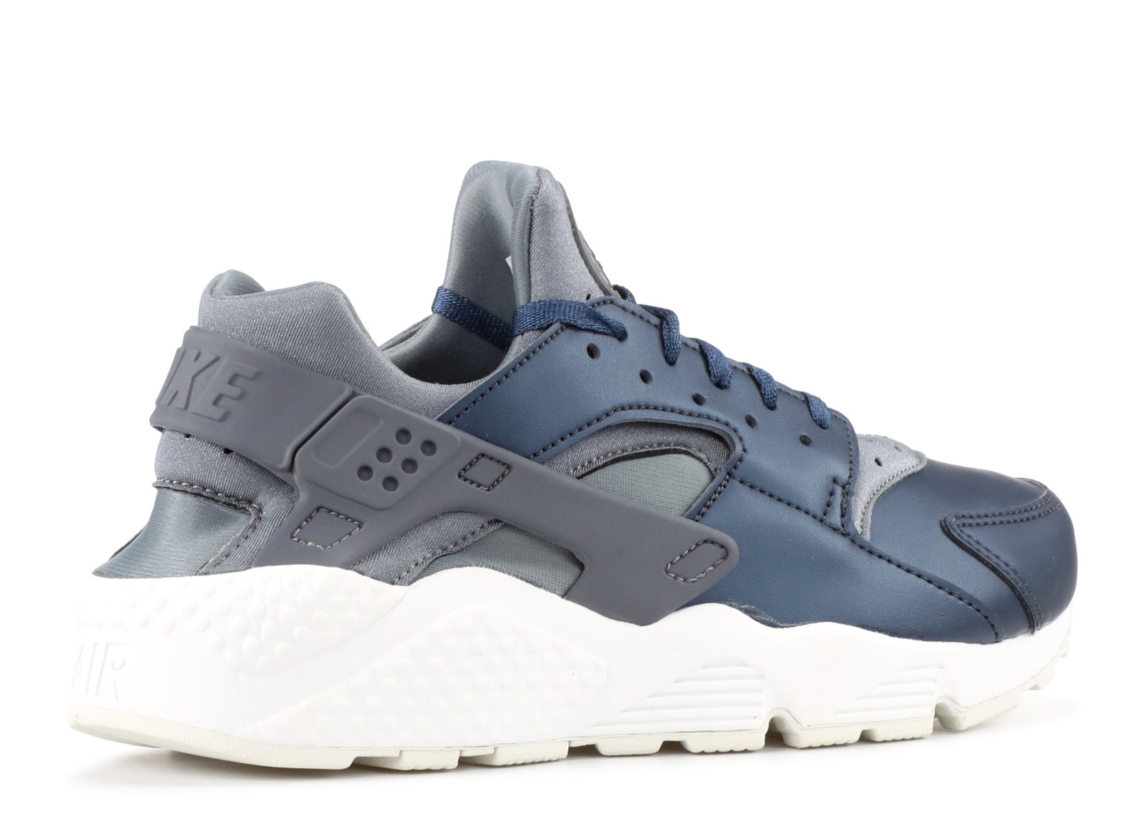 Womens Air Huarache Run Prm Txt Metallic Armory Grey Navy Cool AA0523 001 Air Huarache Run Ultra BR AljadidShops