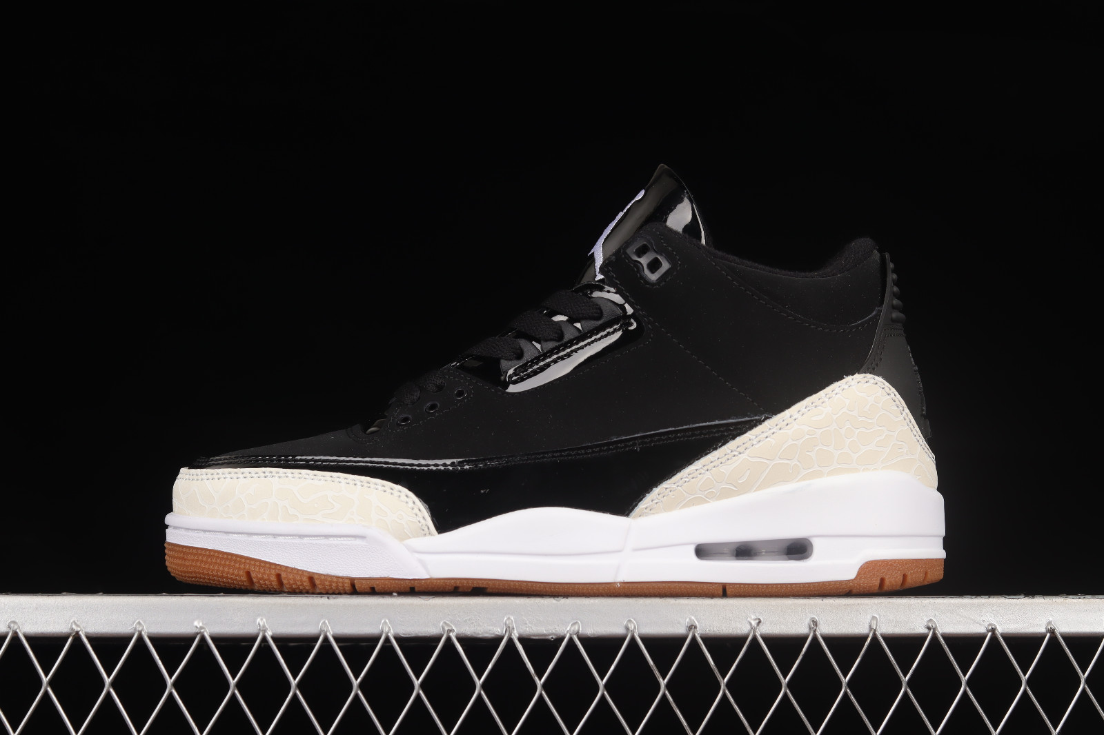 Air Jordan 3 Retro Panda Black White Brown Shoes 441140