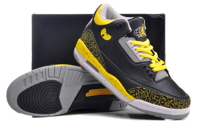 Jordan, Shoes, Like New Black And Yellow Air Jordan 3s