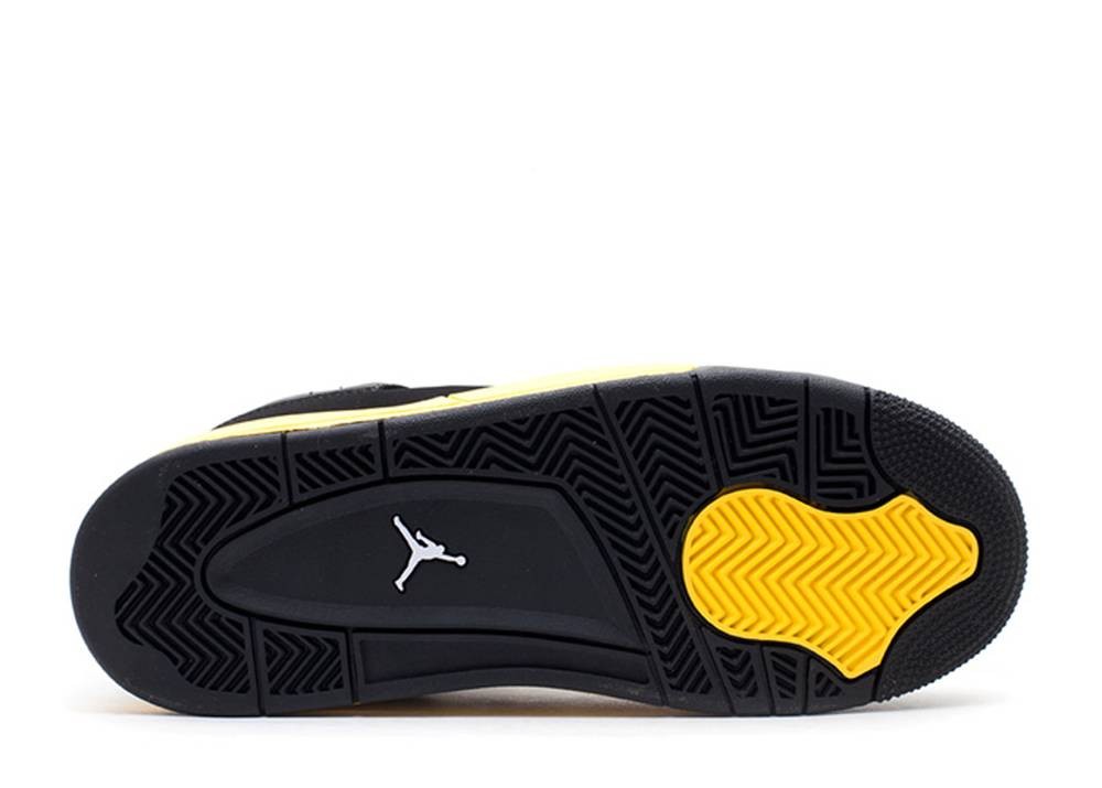 Air Jordan 4 Retro Gs Thunder White Black Tour Yellow 408452