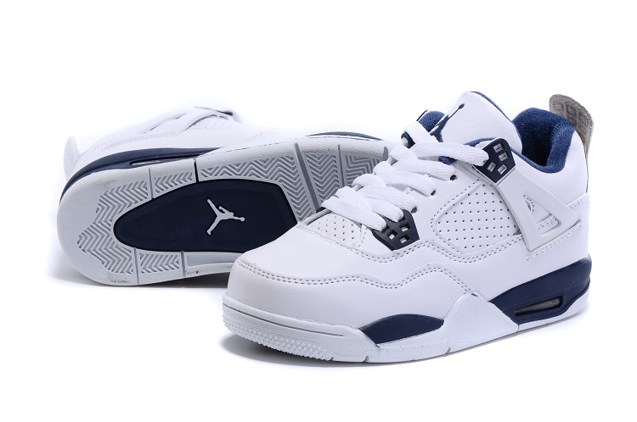 Nike Air Jordan 4 Retro Royal Blue White Sneakers Shoes - Praise To Heaven