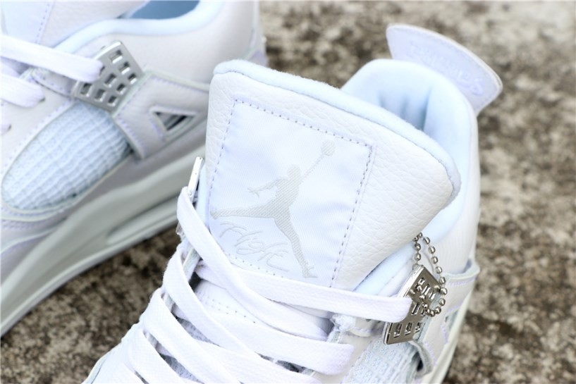 Nike Air Jordan 4 Retro Pure Money White 308497 - Cool Grey 11 Jordan Sneaker Match Tees White Hustle Shoe Money - 100 - Ariss-euShops