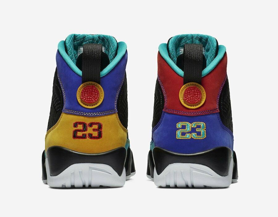 blue red and yellow jordans