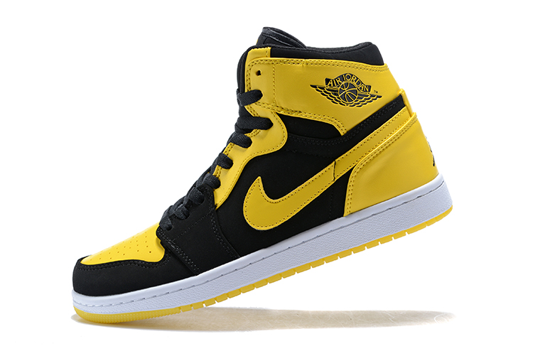 air jordan shoes yellow and black