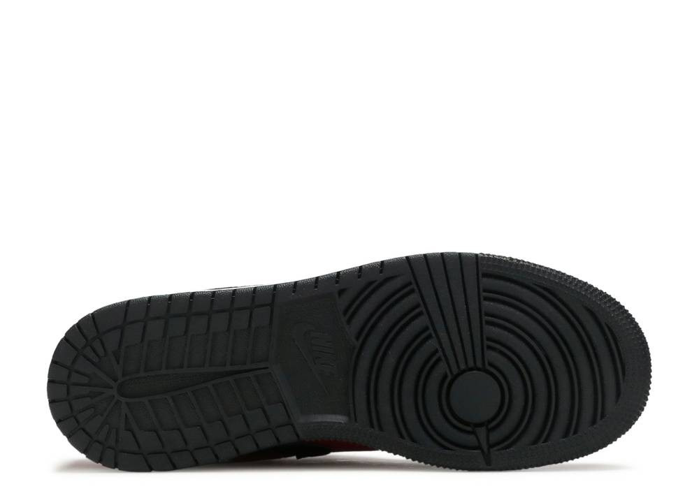 Air Jordan 1 Low Gs Reverse Bred Gym Black White Red 553560 - Nike
