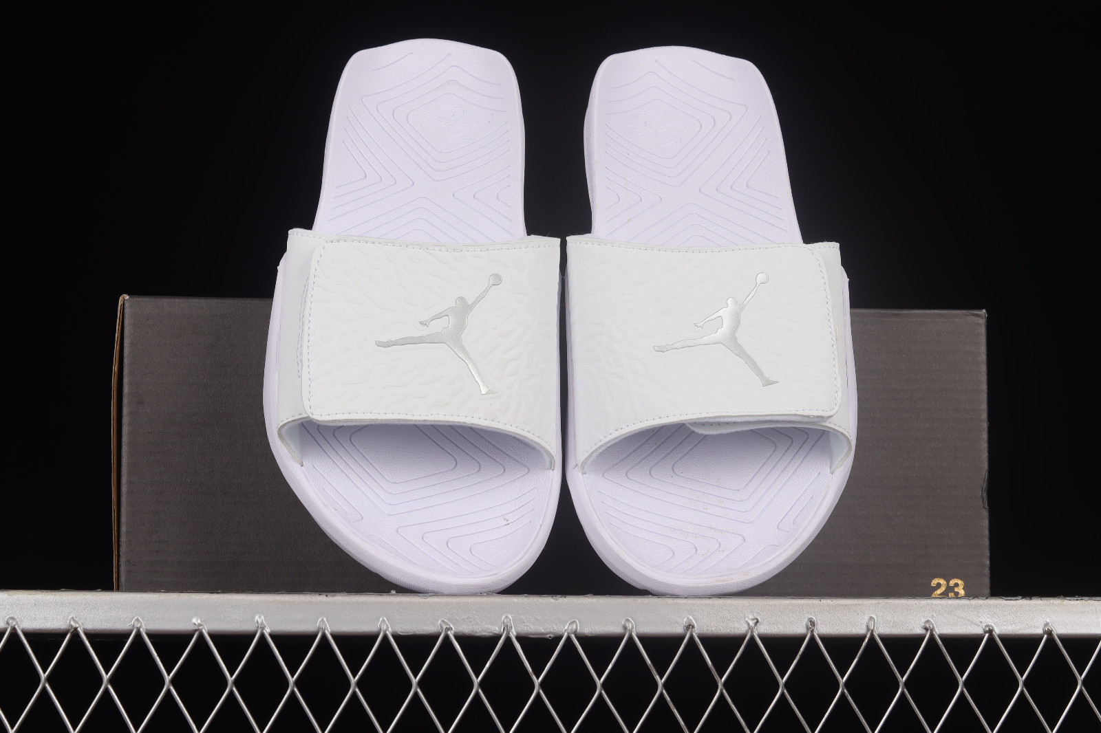 Air Jordan Hydro 7 V2 Slide White Silver BQ6291 102 Air Jordan 7 