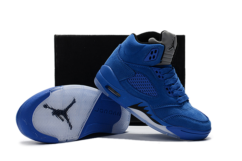 blue basketball jordan shoes