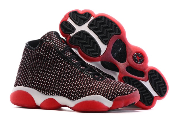 Nike Air Jordan Horizon Black Gym Red Men Shoes 823581 - StclaircomoShops - 001 - Scarpa Air Jordan 1 Low SE Rosso