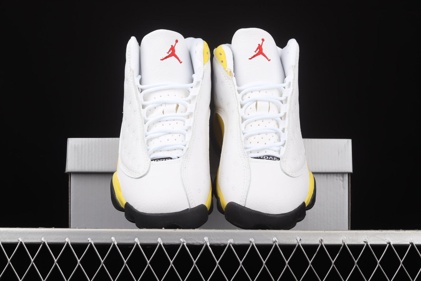 Nike Air Jordan 13 Retro Del Sol Yellow White Black 414571-167 Mens GS New