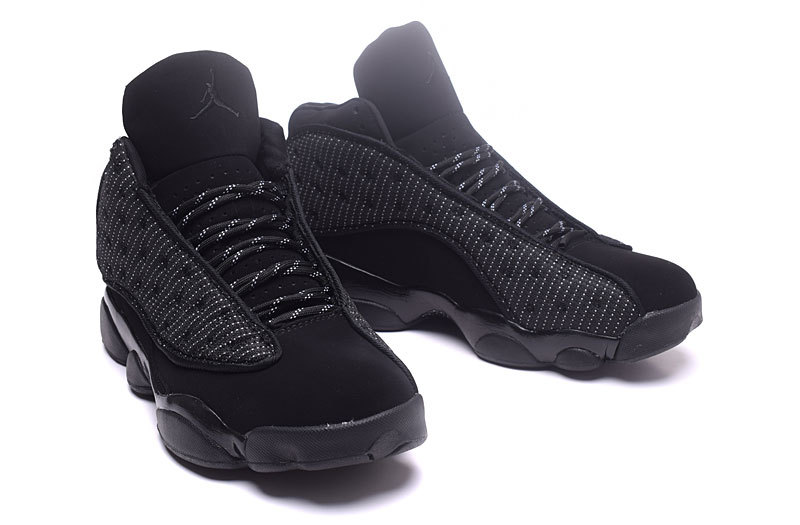 2017 Nike Air Jordan XIII 13 Retro Black Cat Anthracite Men Shoes 414571 -  GmarShops - Jordan Future Dark Grey Dark Grey-Volt - 011