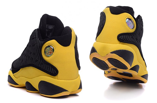 black and yellow jordan basketball shoes